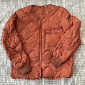 Uniqlo Light Quilted Down Puffer / Quilted Down Army Liner